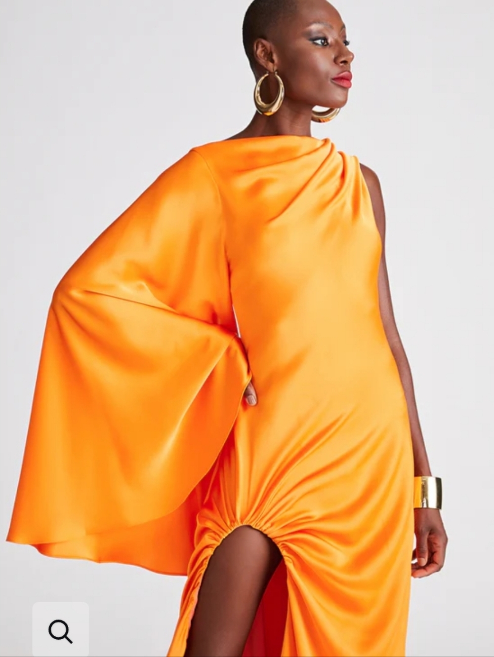 HALSTON Keiana Gown In Satin - Picture 2 of 16